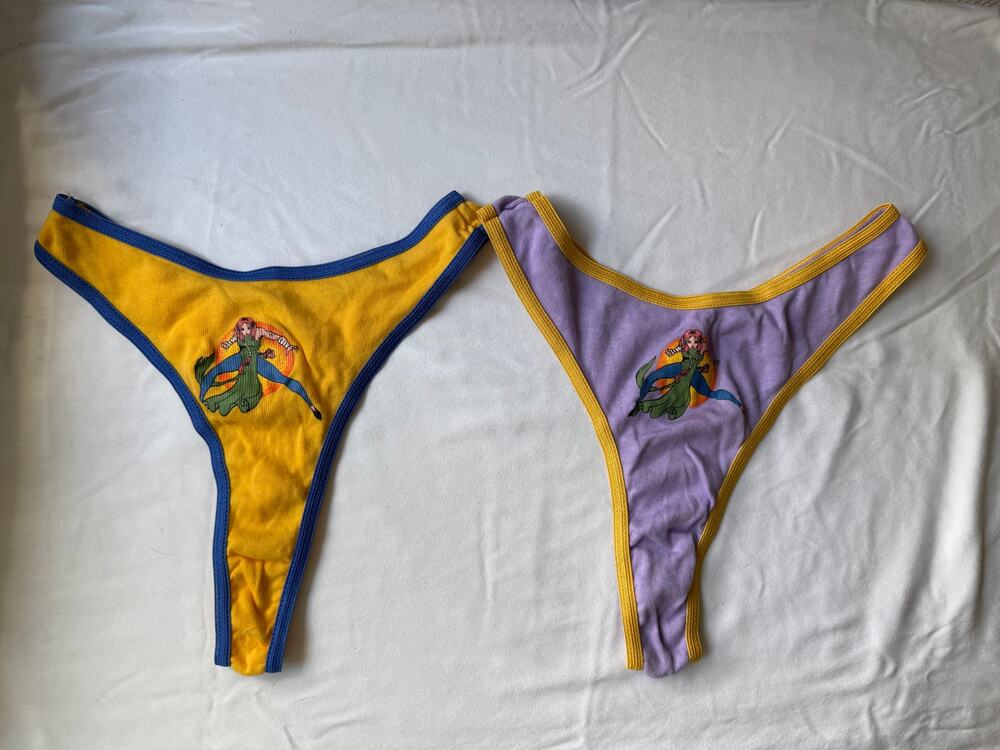 NWOT Vintage Dragon Ball Ranfan Girl-Fu Anime Thong Panty Size M/6 Y2K